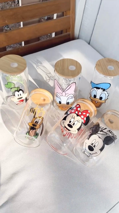 Bow Mouse 16oz Glass