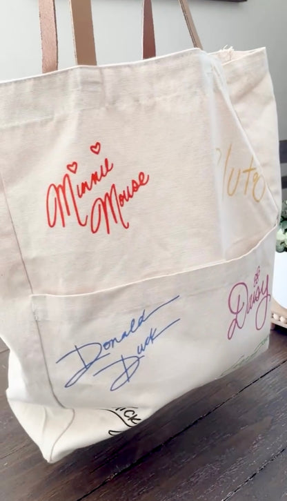 Signature Large Canvas Tote