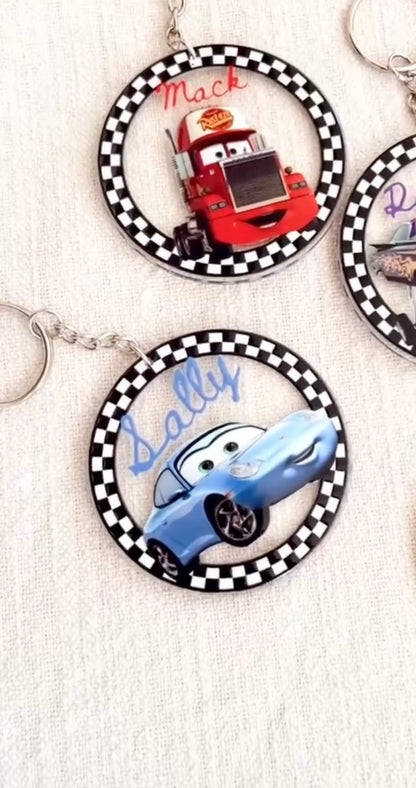 Cars Acrylic Keychains