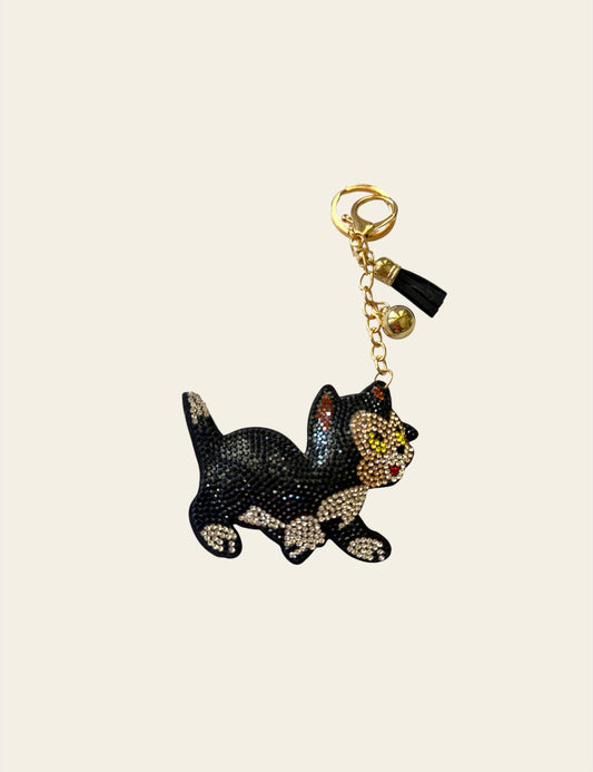 Bling Black Cat