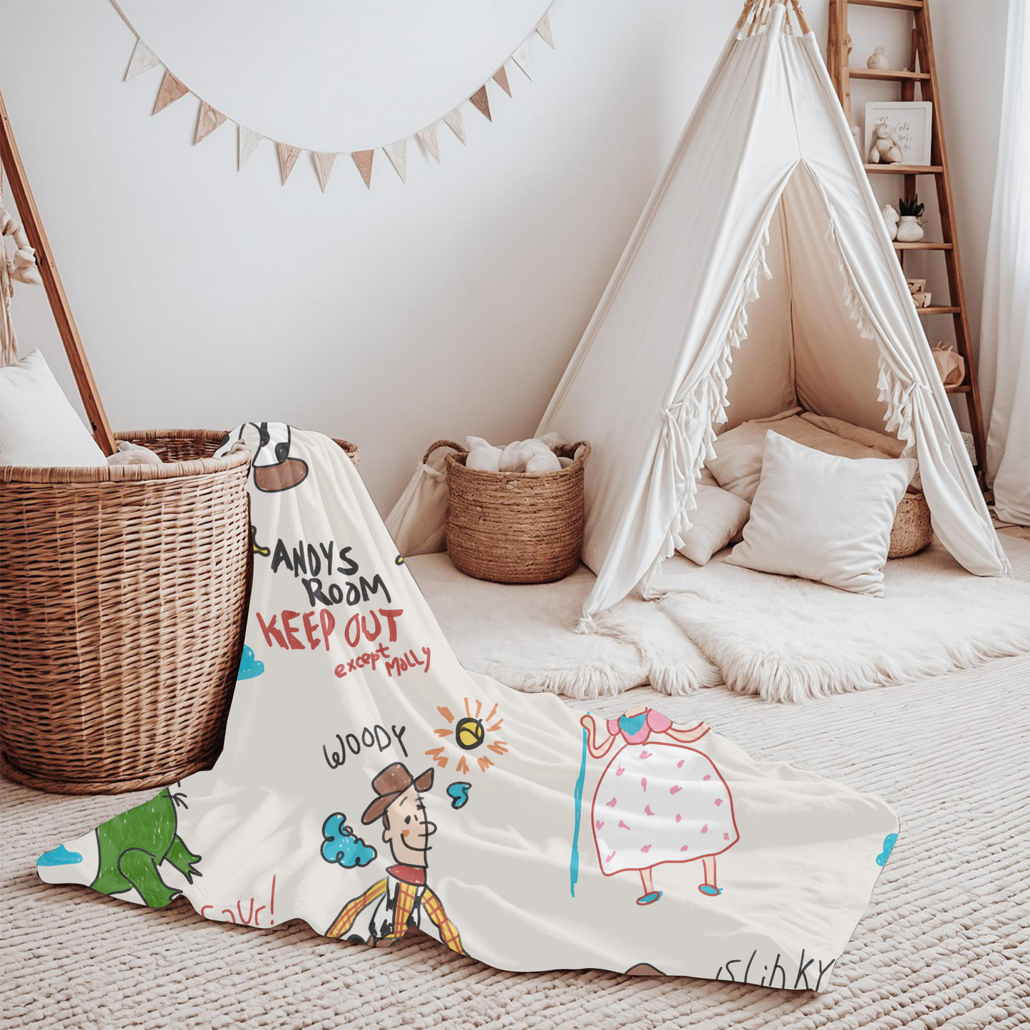 Andy’s Drawings Minky Blanket