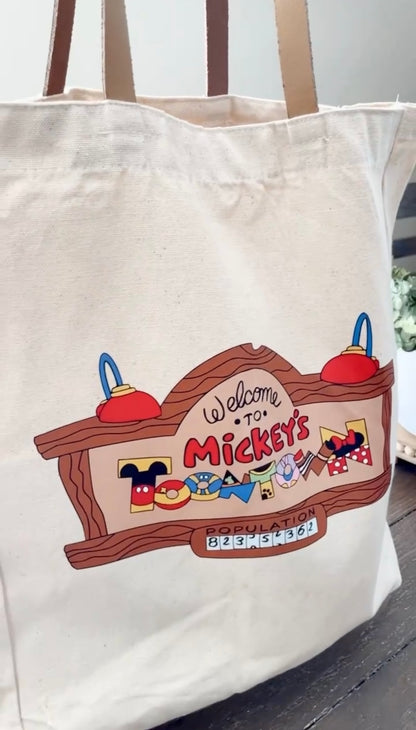 Signature Large Canvas Tote