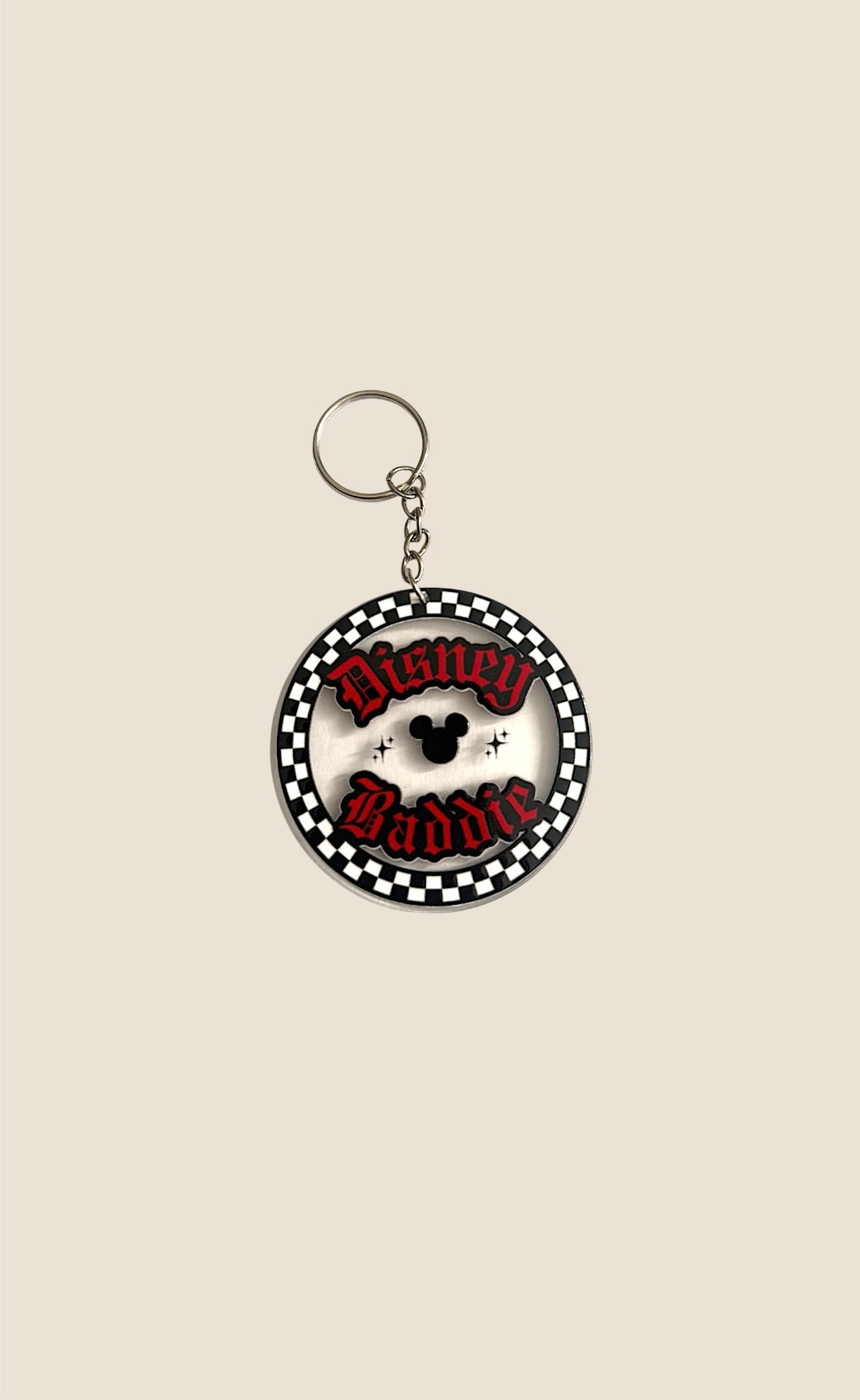Baddie Circle Keychain