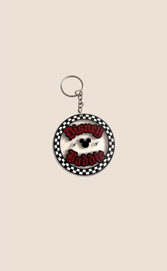 Baddie Circle Keychain