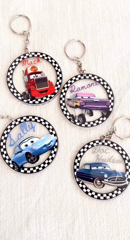 Cars Acrylic Keychains