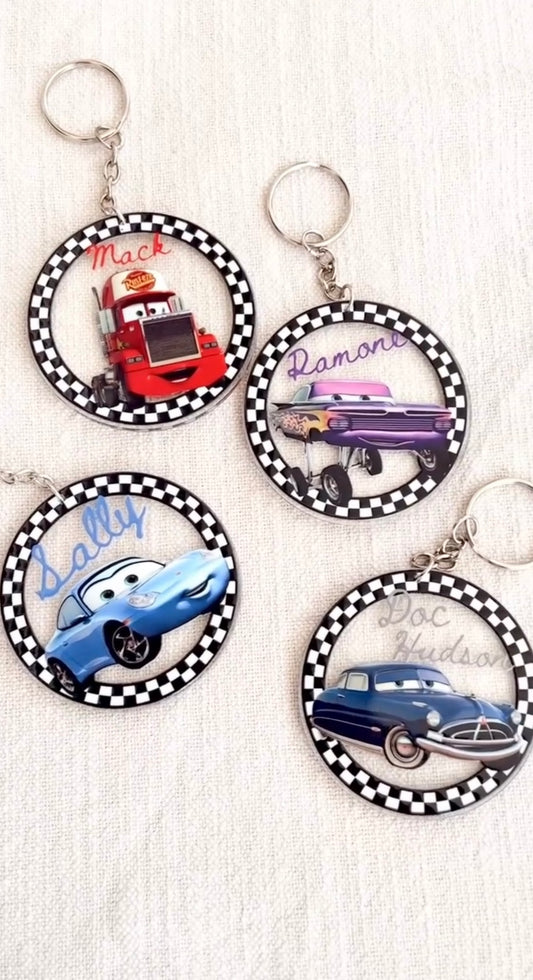 Cars Acrylic Keychains