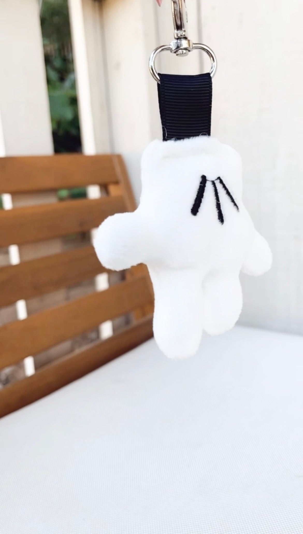 Mouse Hand Plush Keychain