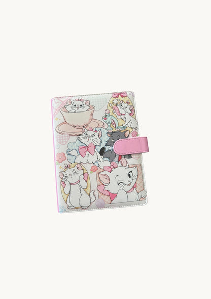 Pink Cat Leather Binder