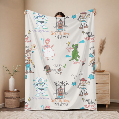 Andy’s Drawings Minky Blanket