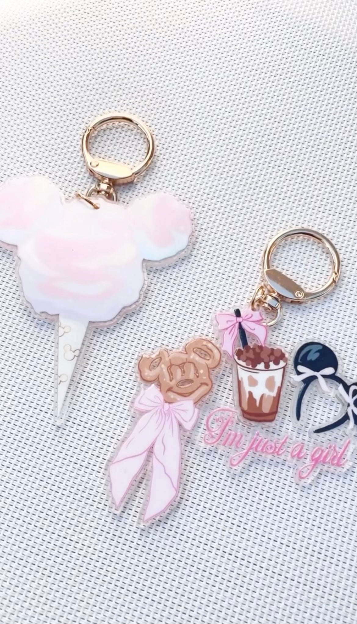 Just a girl Bag Charm